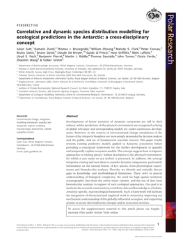 Correlative and Dynamic Species Distribution