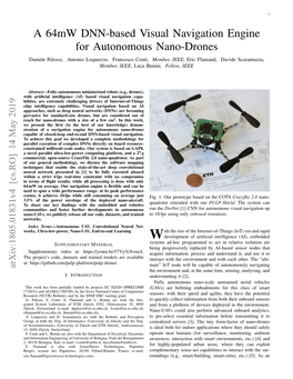 A 64Mw DNN-Based Visual Navigation Engine for Autonomous