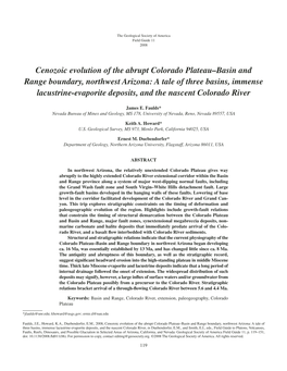 Cenozoic Evolution of the Abrupt Colorado Plateau–Basin And