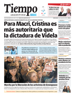 Para Macri, Cristina Es Más Autoritaria Que La Dictadura De Videla