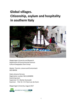 Global Villages. Citizenship, Asylum and Hospitality in Southern Italy
