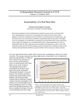 Sustainability of a Red Meat Diet