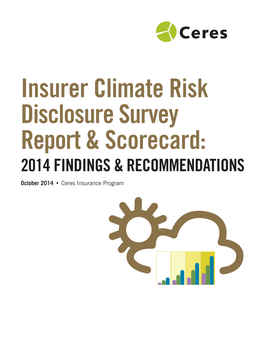 Insurer Climate Risk Disclosure Survey Report & Scorecard