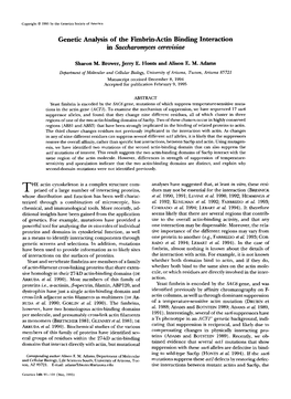 In Saccharomyces Cerevisiue