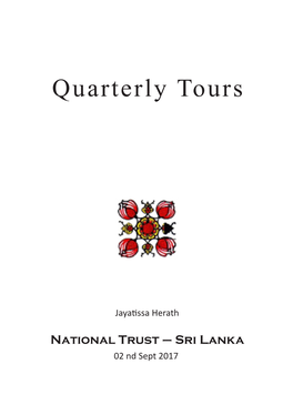 Quarterly Tours