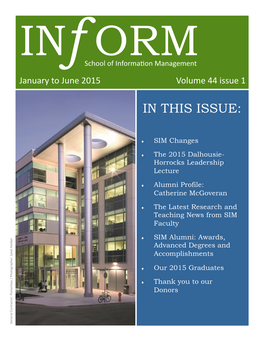 IN THIS ISSUE:  SIM Changes