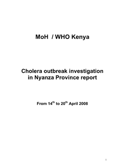 Moh / WHO Kenya