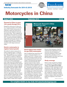 Motorcycles in China