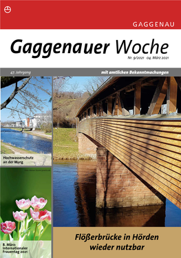 Flößerbrücke in Hörden Wieder Nutzbar