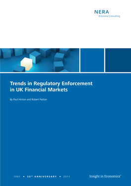 Trends in Regulatory Enforcement in UK Financial Markets