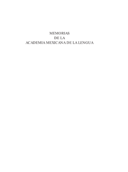 Memorias De La Academia Mexicana De La Lengua. Tomo 27 [1997-1999]