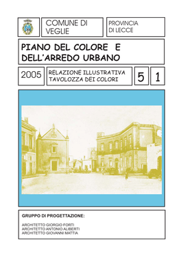 Piano Del Colore E Dell'arredo Urbano