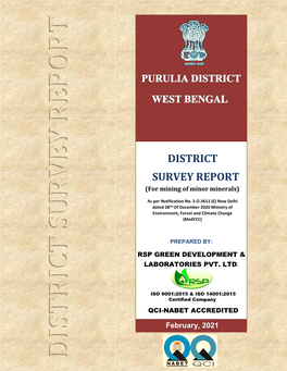 District Survey Report(For Mining of Minor Minerals)