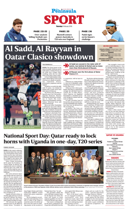 Al Sadd, Al Rayyan in Qatar Clasico Showdown