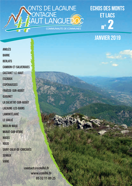 ECHOS DES MONTS ET LACS Janvier 2019