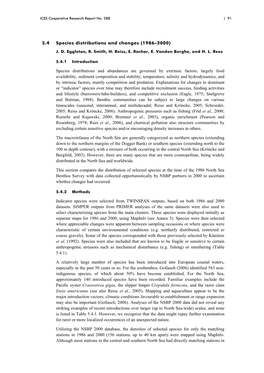 5.4 Species Distributions and Changes (1986–2000) Species Distributions