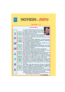 Novion Info N°47