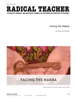 Facing the Nakba