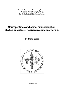 Nociceptin/Orphanin FQ Is the Endogenous Ligand of the Orphan Opioid-Receptor-Like Receptor (ORL1)