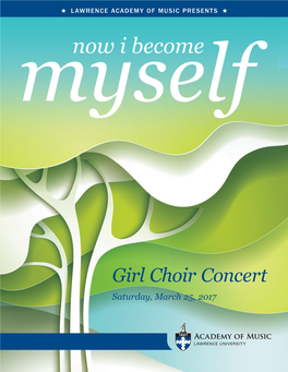 Girl Choir Concert Saturday, March 25, 2017