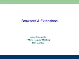 Browsers & Extensions