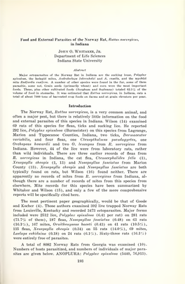 Proceedings of the Indiana Academy of Science