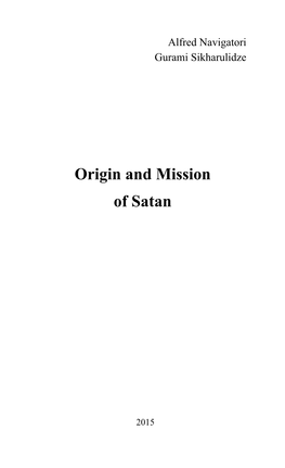 The Origin and Mission of Lucifer.Indd