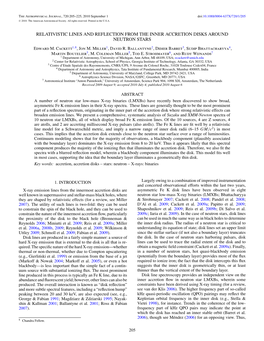 Relativistic Lines and Reflection from the Inner Accretion Disks Around Neutron Stars