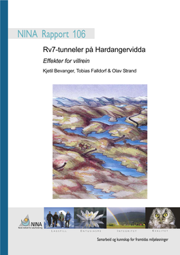 NINA Rapport 106 Rv7-Tunneler På Hardangervidda