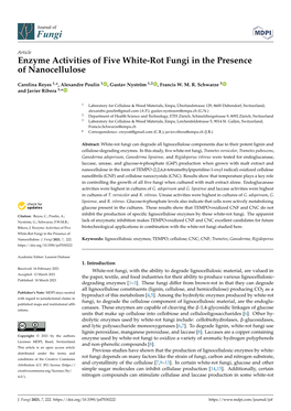 Enzyme Activities of Five White-Rot Fungi in the Presence of Nanocellulose