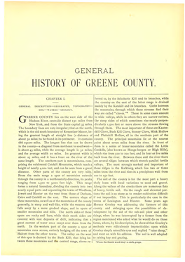 General History of Greene County