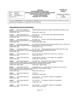 (Bangkok (Acc/Fic/Com Centre)) Notam List Series J