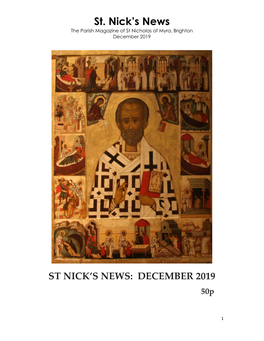 St. Nick's News