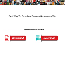 Best Way to Farm Low Essence Summoners War