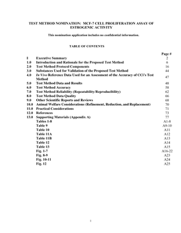 Submission of the Certichem Cell Proliferation Test Method For