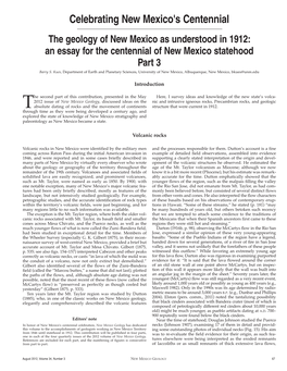 An Essay for the Centennial of New Mexico Statehood Part 3 Barry S
