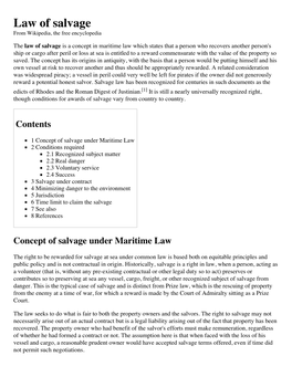 Law of Salvage.Pdf