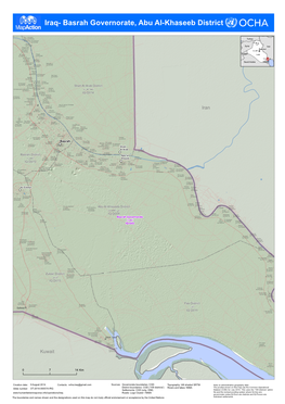 Iraq- Basrah Governorate, Abu Al-Khaseeb District