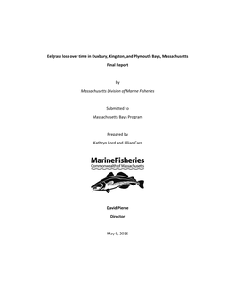 Eelgrass Loss Over Time in Duxbury, Kingston, and Plymouth Bays, Massachusetts