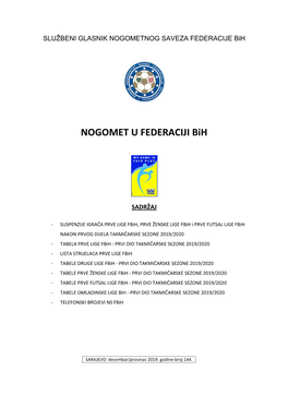 NOGOMET U FEDERACIJI Bih