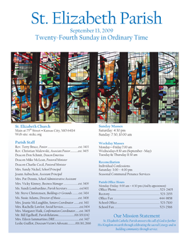 Twenty-Fourth Sunday in Ordinary Time