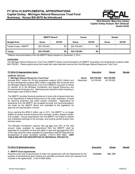 Summary As Introduced (1/29/2015)