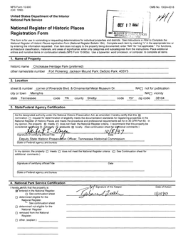 National Register of Historic Places Continuation Sheet