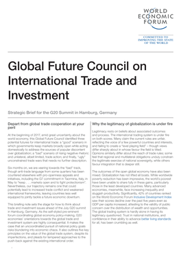 Global Future Council on International Trade and Investment