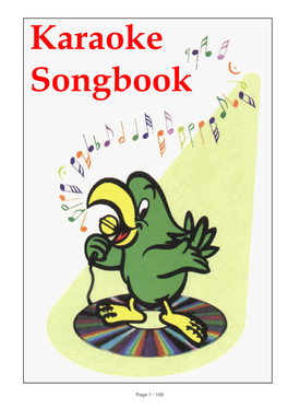 Karaoke Songbook