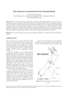 The Eradication of Mammals from New Zealand Islands