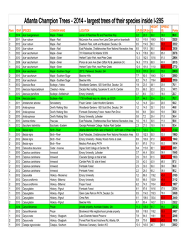 Atlanta Champion Trees