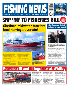 Shetland Midwater Trawlers Land Herring at Lerwick