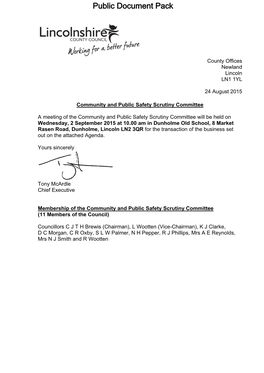 (Public Pack)Agenda Document for Community and Public Safety