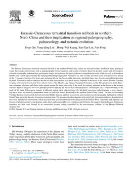 Jurassic–Cretaceous Terrestrial Transition Red Beds in Northern North